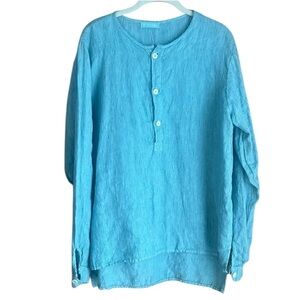 CP Shades popover pullover linen shirt in size medium